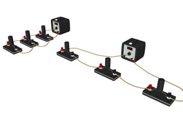 Sequential and parallel connection of capacitors