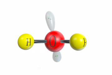 The formation of covalent bonds in hydrogen, water and methane molecules