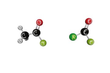 Chlorides of carboxylic acids (acylchlorides)
