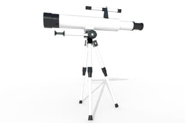 Keplerian refracting telescope