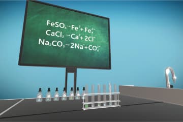 Qualitative analysis of the composition of the inorganic compound